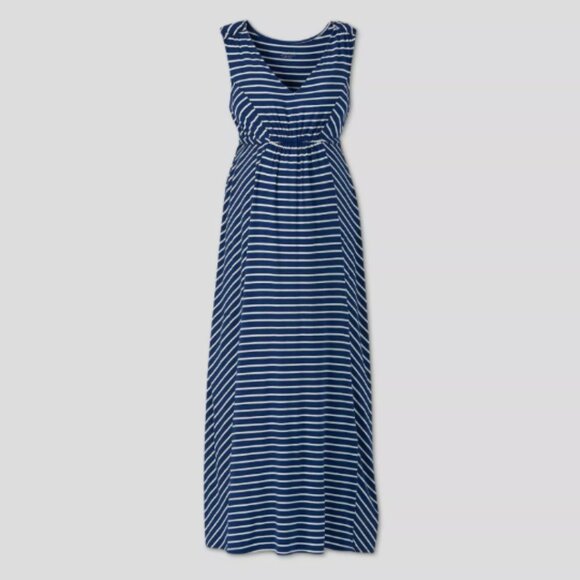 Striped Tank Maternity Dress - Isabel Maternity by Ingrid & Isabel Size XS - Picture 1 of 2